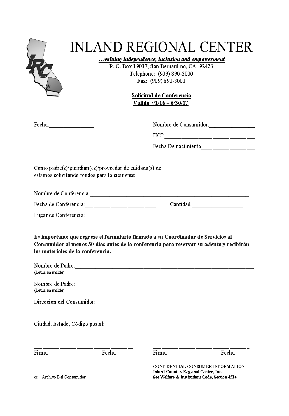 conference-request-form-spanish-irc